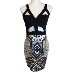 Solemio Los Angeles Cut-Out Dress Mini Dress - L